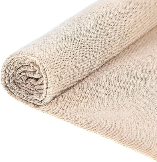 Tessuto di lino per punto croce 150 x 50 cm - tessuto per bordare con filo di lino - tessuto per artigianato con fibre di lino