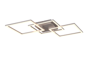 Plafoniera LED, metallo, titano, 74,5x7x35,2 cm, Trail