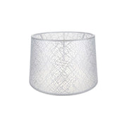 Paralume tessuto bianco motivo ricamo Deco ASZ1181