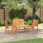 Set Lounge da Giardino 4 pcs Marrone Legno di Acacia Massello 3154127