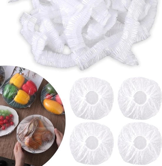 100 pezzi di coperture per imballaggio - pellicole per imballaggio - elastici - residui di frutta - protezione contro la polvere.