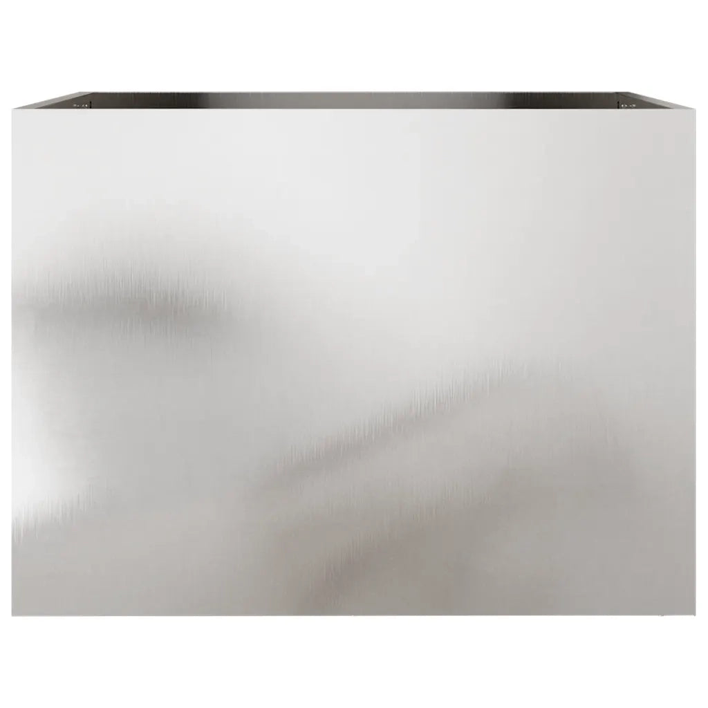Fioriera Argento 62x47x46 cm in Acciaio Inox 841605