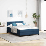 Letto a molle con materasso con led Blu 160 x 200 cm Tessuto 3342302
