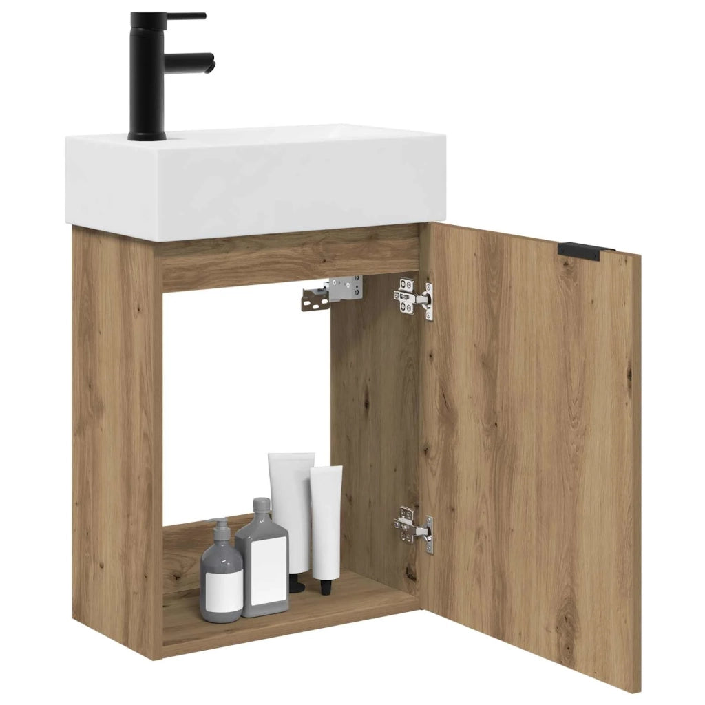 Mobile bagno con rubinetto Rovere Artigianale 889432