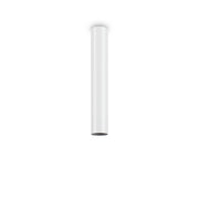 Plafoniera Moderna Look Metallo Bianco 1 Luce 7W 3000K Luce Calda H40Cm