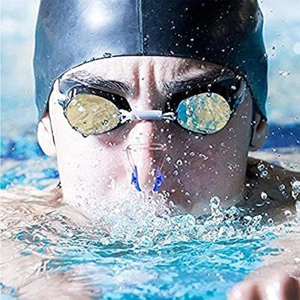 Trade Shop - Set Clip Naso Nuoto + Tappi Per Orecchie Immersioni Subacquee Assortiti 605431 -