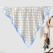 Nuova sciarpa da donna in seta stampata, stile coreano, sciarpa decorativa alla moda e versatile.