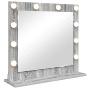 Specchio da Vanit¨¤ Rettangolare Grigio Sonoma 60 x 55 x 18 cm