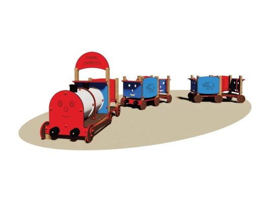 Trenino Safari Express 729 Giochipark legno EN 1176 3 vagoni 553x483x163cm