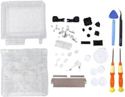 Kit di sostituzione per la copertura trasparente del Gameboy Advance SP - Kit di viti e tasti - Materiali di alta qualità - Adegamento DIY - Custodia per console