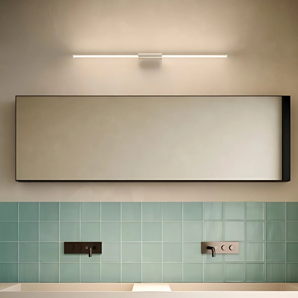 Brilliant Lampada da Parete o Soffitto a LED, Design Lineare in Alluminio Verniciato Nero, Diffusore Cilindrico 360°, Dimmerabile 9W, 87.2 cm