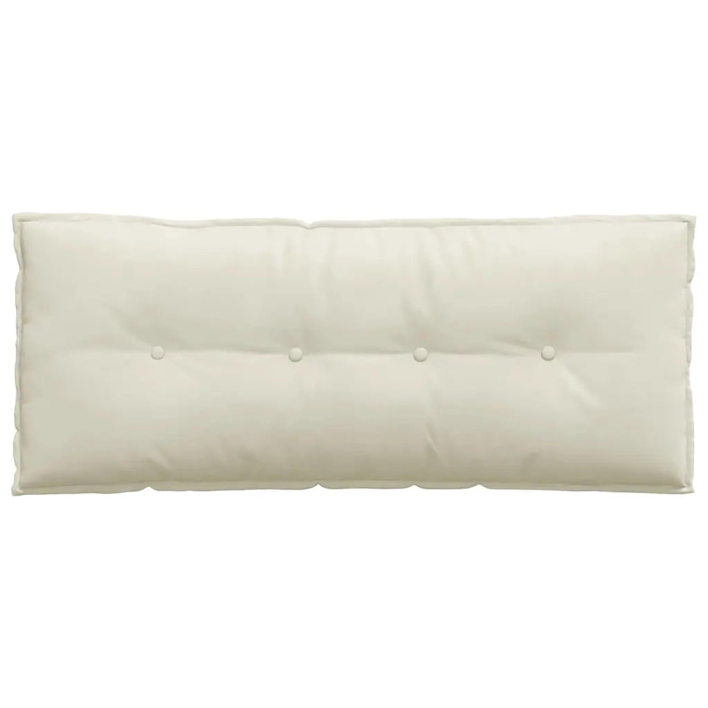 Cuscino per Schiena | Cuscino dorsale Crema 120 x 50 cm Tessuto in Cords