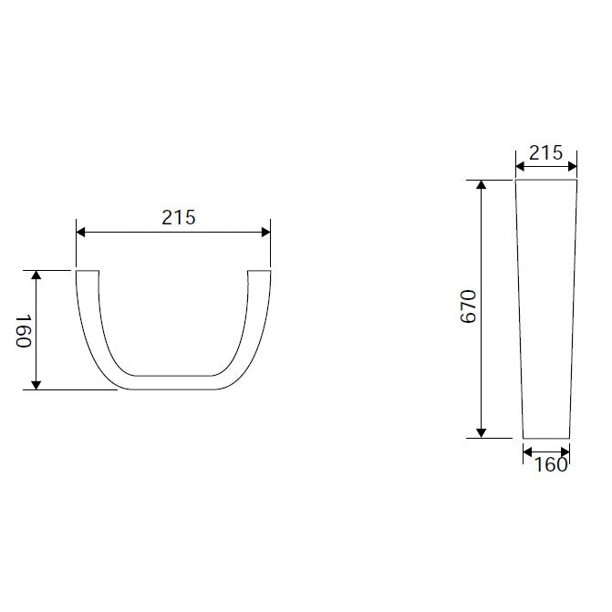COLONNA IDRO CERAMICA BIANCA 67CM