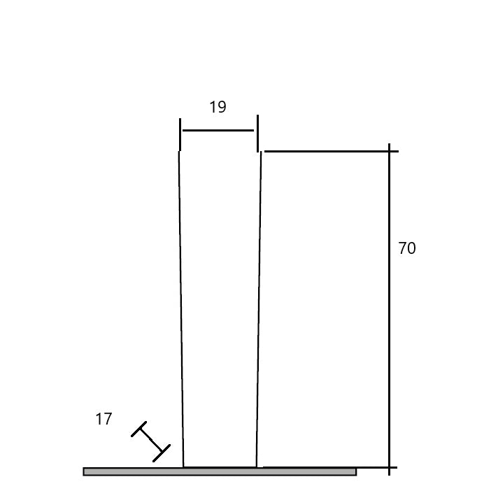 COLONNA RIVER CERAMICA BIANCA 70CM