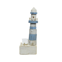 FARO PORTUALE DECORATIVO PORTACANDELA 14X9XH38CM I