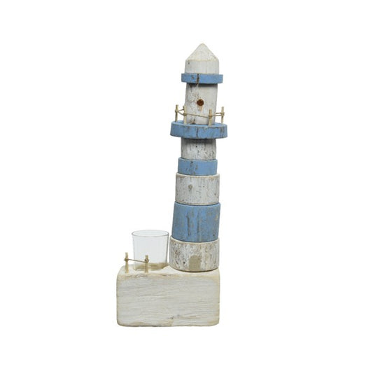 FARO PORTUALE DECORATIVO PORTACANDELA 14X9XH38CM I