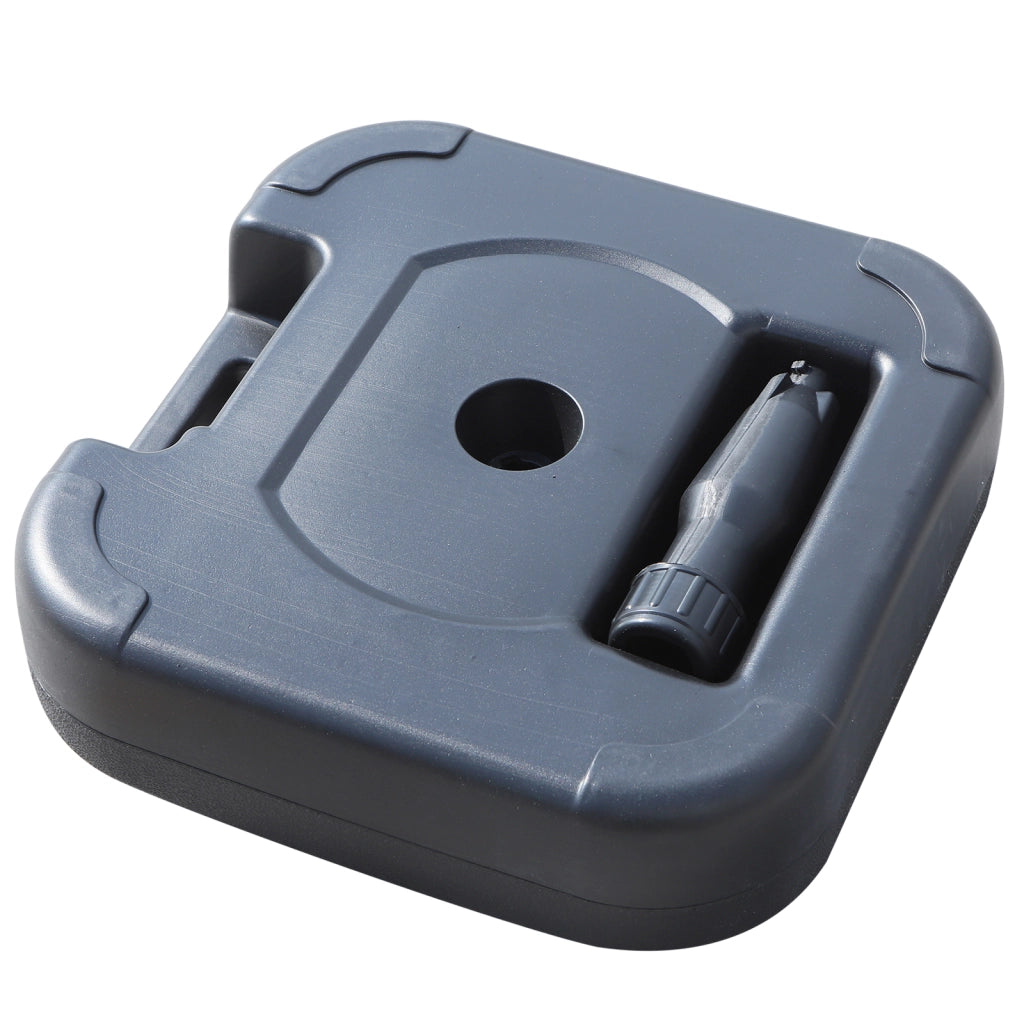 Base per Ombrellone da Giardino e Spiaggia ¨C zephmum ¨C Nero 46x45x26cm HDPE