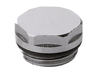 Tappo in ottone cromato per radiatori 3/8