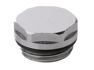Tappo in ottone cromato per radiatori 3/8