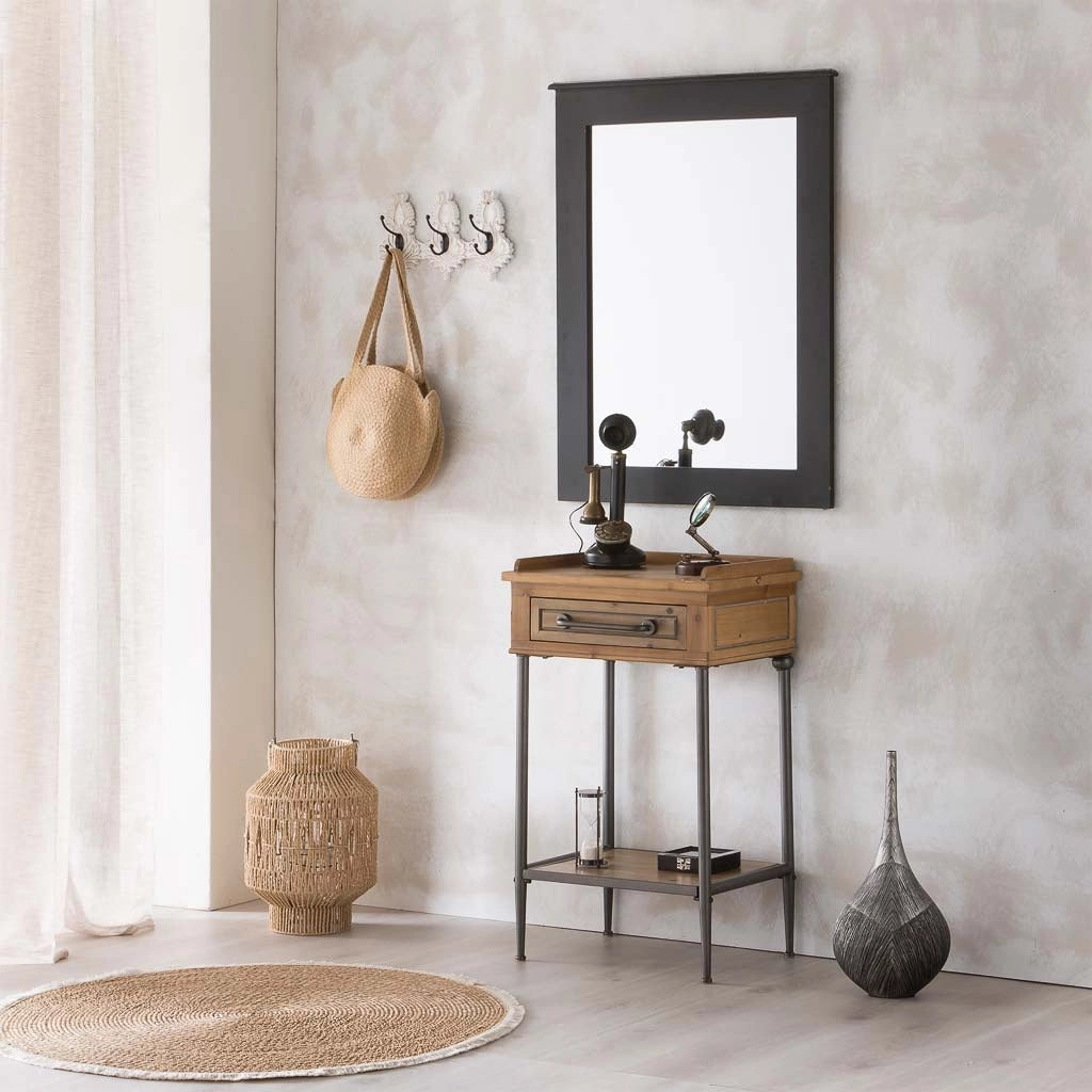 Vaso in poliresina argento 23,5x13,5x48,5h