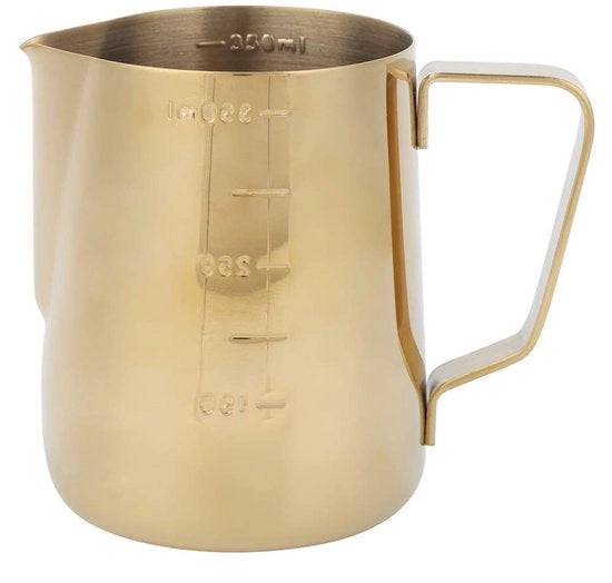 Strumento per creare latte art - Bicchiere da 350 ml - Stagno in acciaio inossidabile - Peso 163 g - Melmistrante manuale