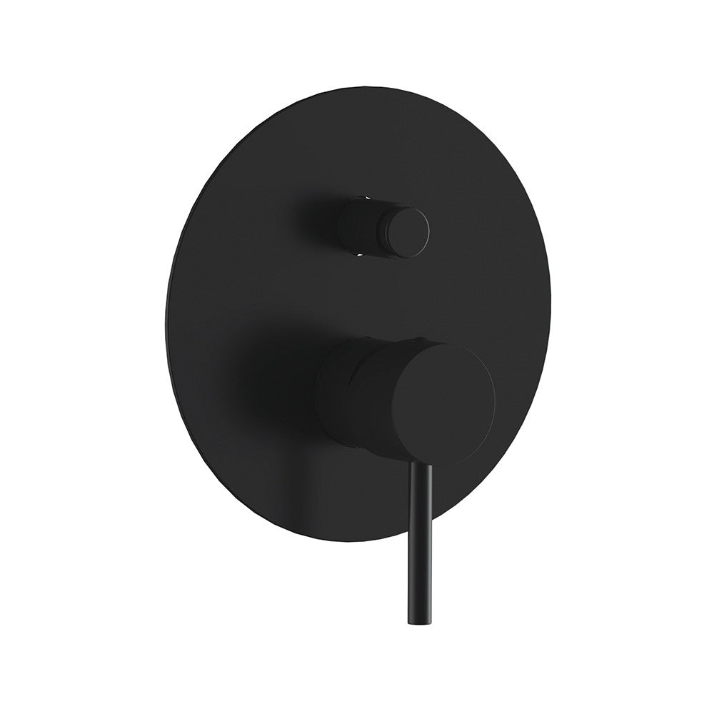 Miscelatore incasso vasca o doccia con deviatore nero opaco serie X Style