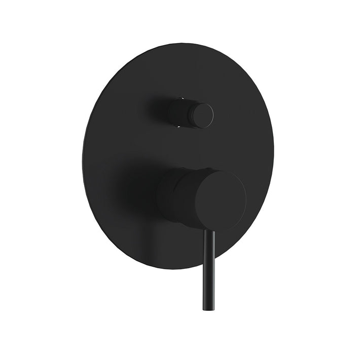 Miscelatore incasso vasca o doccia con deviatore nero opaco serie X Style