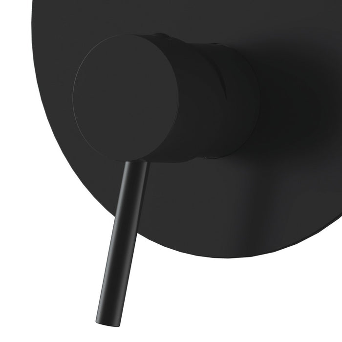 Miscelatore incasso vasca o doccia con deviatore nero opaco serie X Style