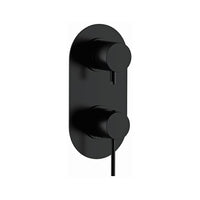 Miscelatore incasso doccia con deviatore a tre vie e tre posizioni nero opaco serie X Style