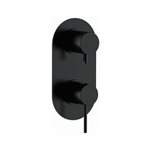 Miscelatore incasso doccia con deviatore a tre vie e tre posizioni nero opaco serie X Style