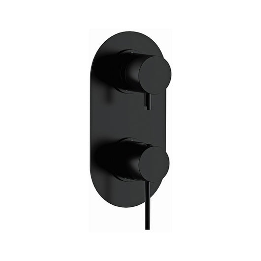 Miscelatore incasso doccia con deviatore a tre vie e tre posizioni nero opaco serie X Style