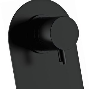 Miscelatore incasso doccia con deviatore a tre vie e tre posizioni nero opaco serie X Style