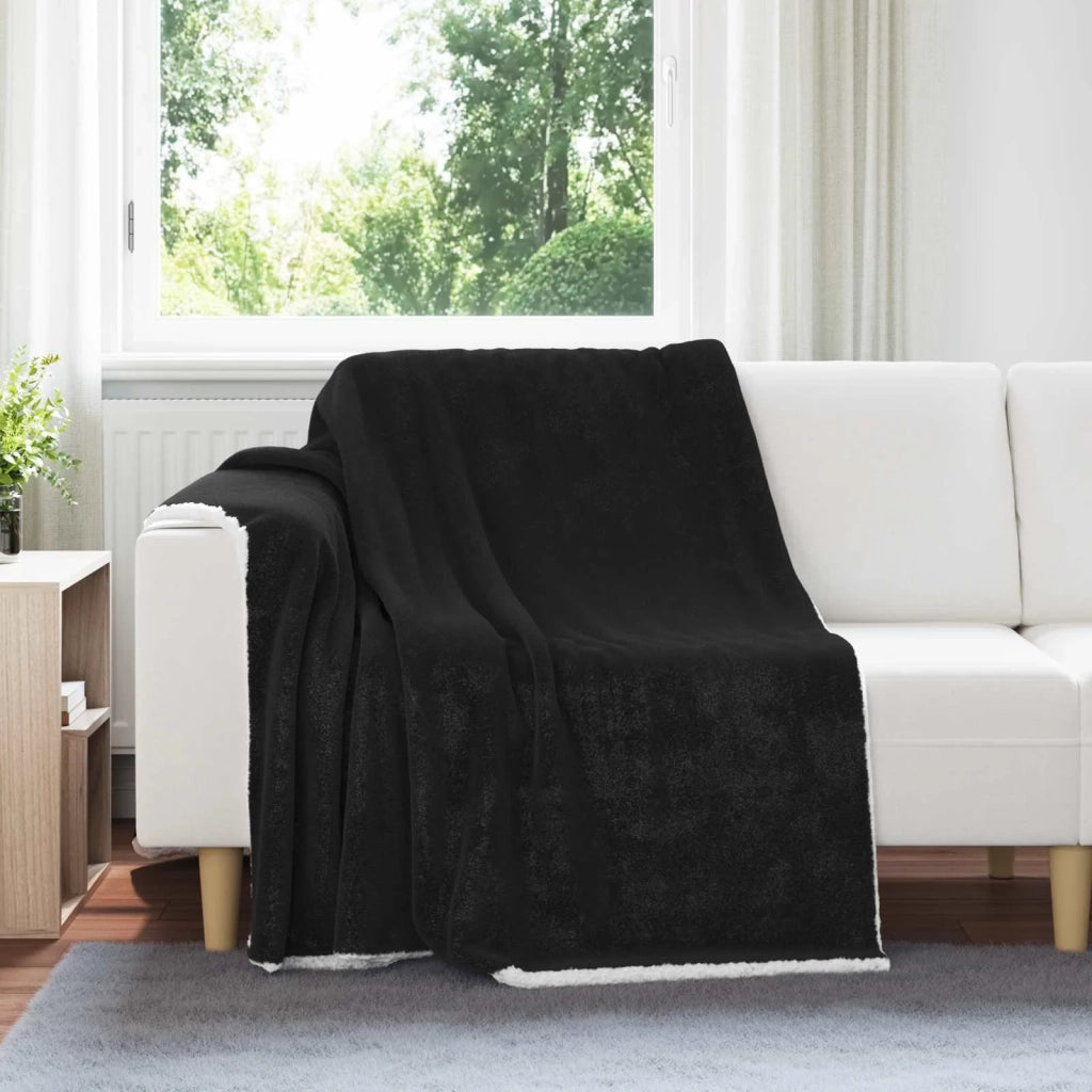 Coperta Nero 150 x 200 cm Panno 42016994