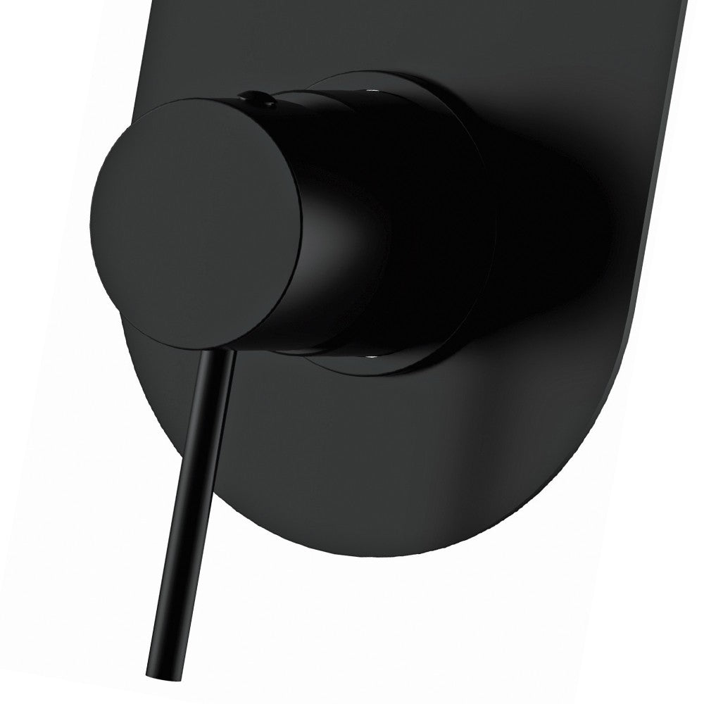 Miscelatore incasso doccia con deviatore a tre vie e tre posizioni nero opaco serie X Style