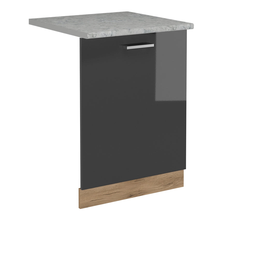 Vicco Coperchio per lavastoviglie Antracite lucido 60 cm , PL Marmo