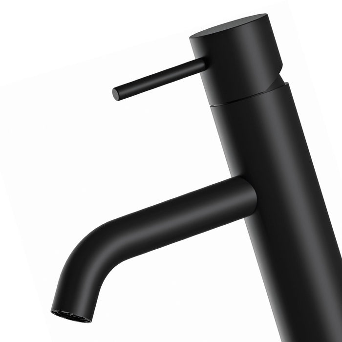 Miscelatore per lavabo nero opaco serie X Style