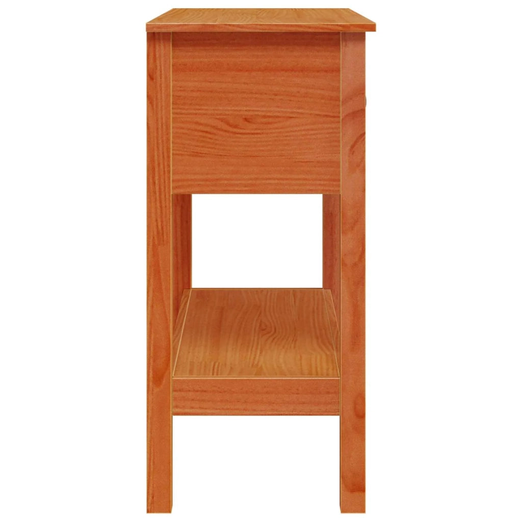 Tavolo consolle con cassetto Marrone cerato 75 x 35 x 75 cm 869934