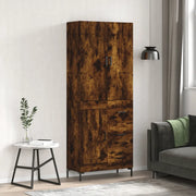 Credenza Rovere Fumo  69,5x34x180 cm in Legno Multistrato 3196016