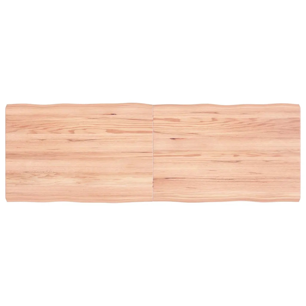 Piano Tavolo Marrone Chiaro 120x40x(2-4) cm Rovere Non Trattatocod mxl 119644