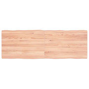 Piano Tavolo Marrone Chiaro 120x40x(2-4) cm Rovere Non Trattatocod mxl 119644