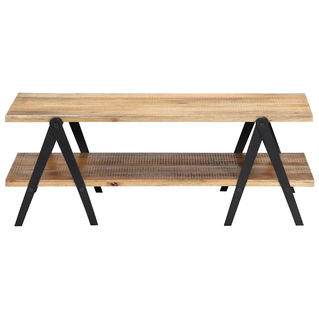 Tavolino da CaffÃ¨ 115x60x40 cm in Legno Massello di Mango cod mxl 66842