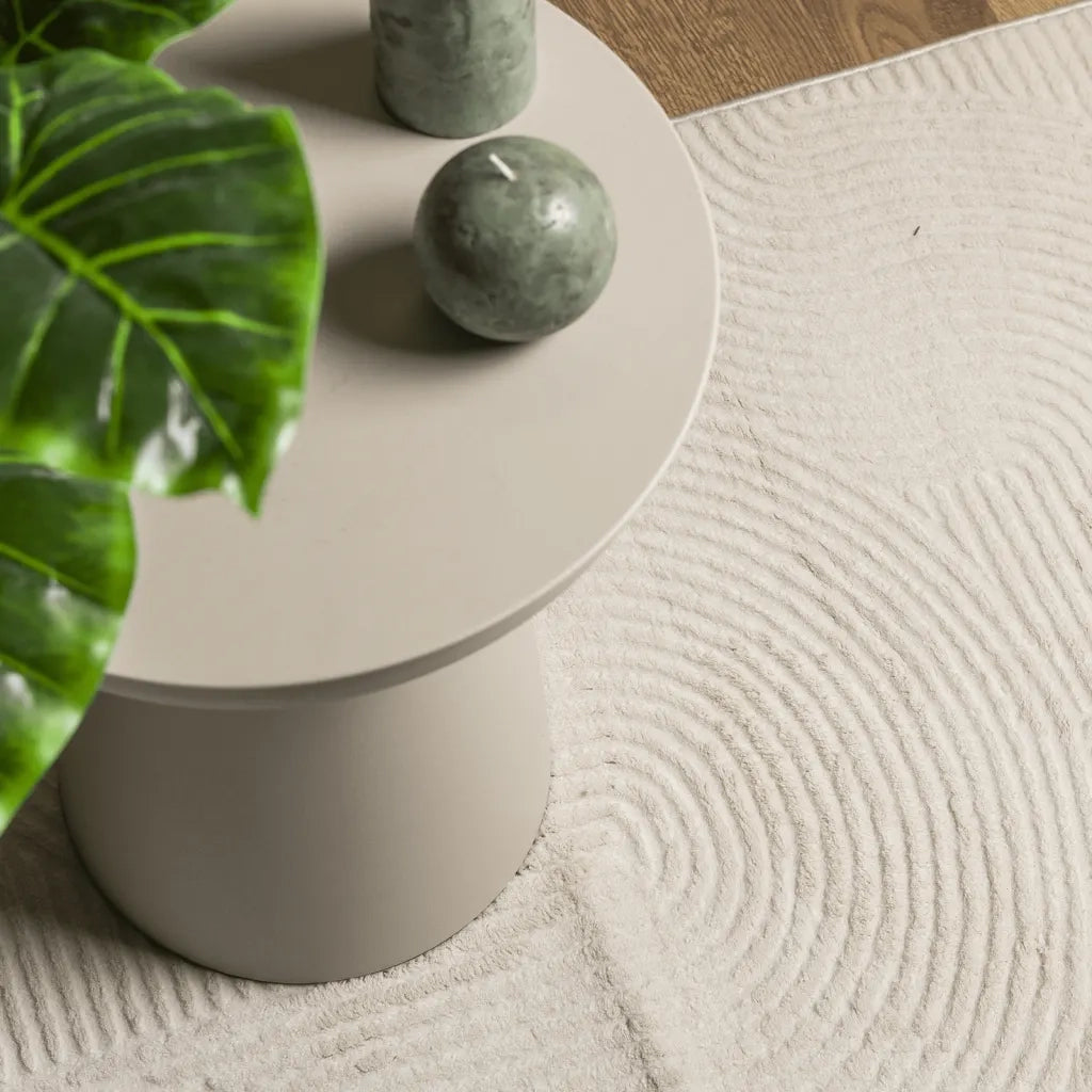 Tappeto IZA a Pelo Corto Aspetto Scandinavo Crema 240x340 cm 375444
