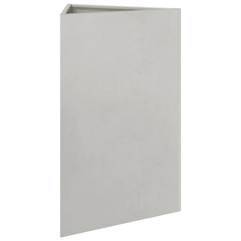2 pz Fioriere | Cassetta per fiori | Vaso da Giardino Triangolari 50x43x75 cm Acciaio Inox