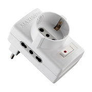 ADATTATORE 10/A 2PR BIP +1 SCHUKO C/INTER SICUREZ