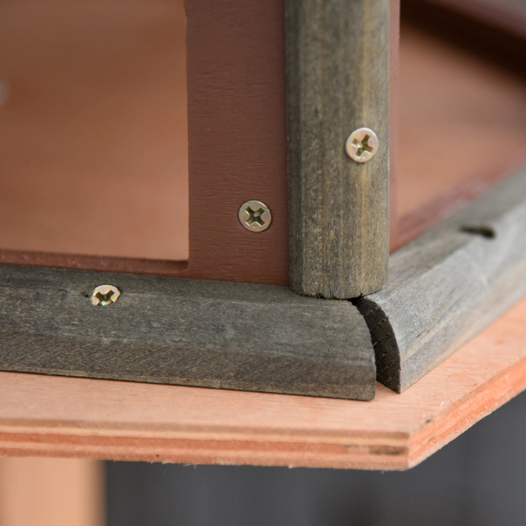 Casetta per uccelli con supporto ¨C zephmum ¨C ?52x130 cm in legno naturale