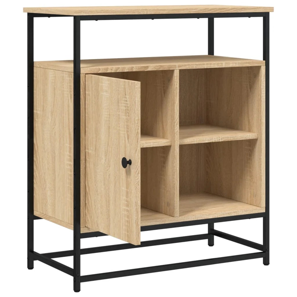 Buffet credenza cassettiera armadio mobile contenitore organizer cucina soggiorno rovere Sonoma 69 x 35 x 80 cm legno ingegnerizzato marrone 02_0031690