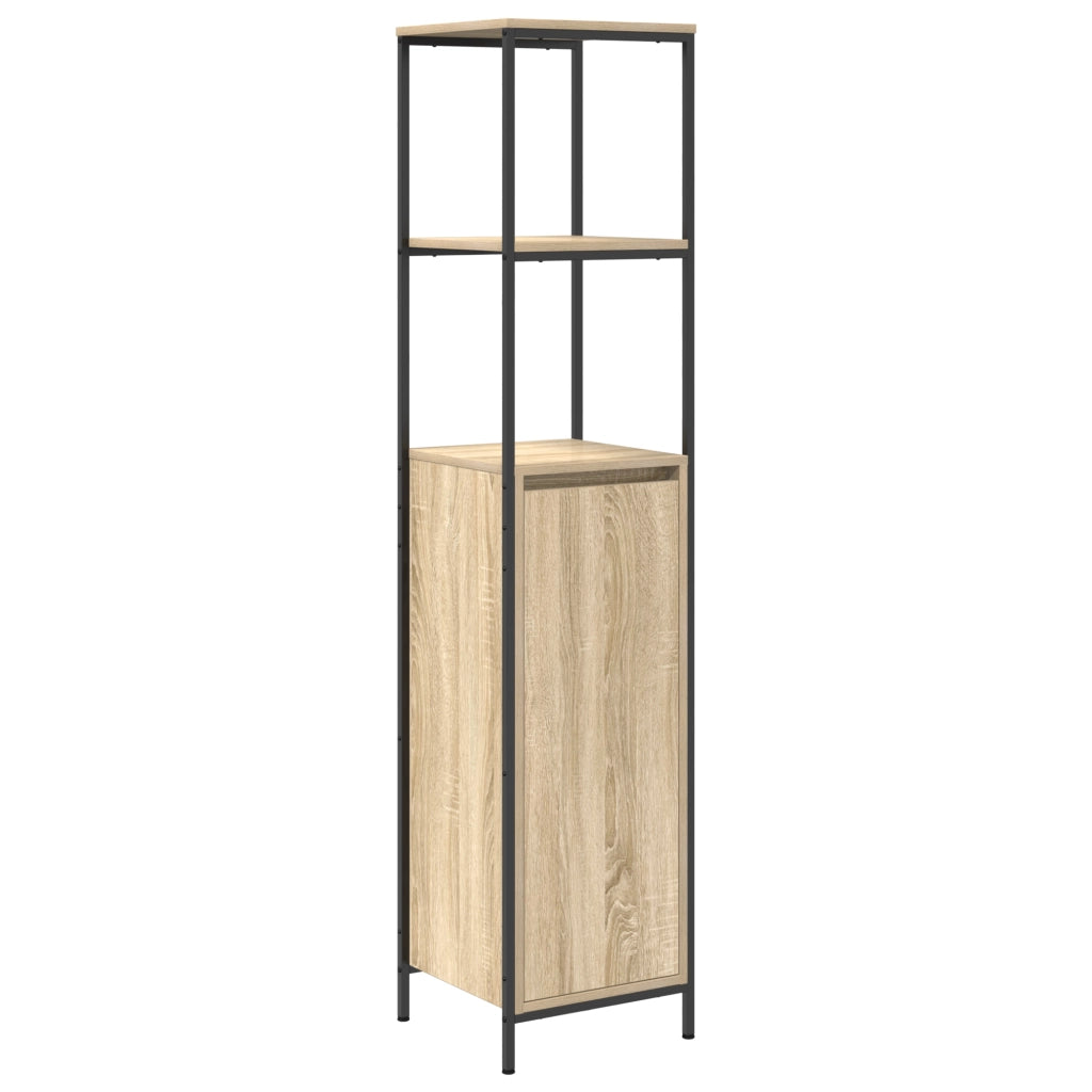 Set di Mobili da Bagno in Rovere Sonoma Legno Ingegnerizzato