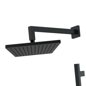 Set doccia quadro completo a incasso con saliscendi nero opaco - serie Absolute