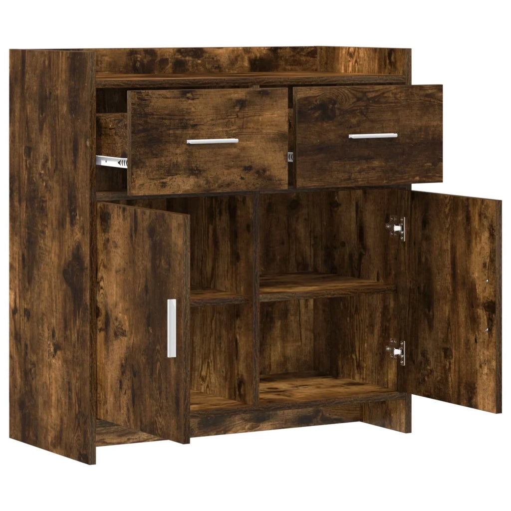 Credenza Rovere Fumo 75 x 36 x 80 cm Legno ingegnerizzato 8011119