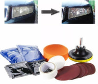 KIT RIGENERAZIONE RIPRISTINO RINNOVA LUCIDA FARI FANALI LENTI OPACIZZATI TRAPANO